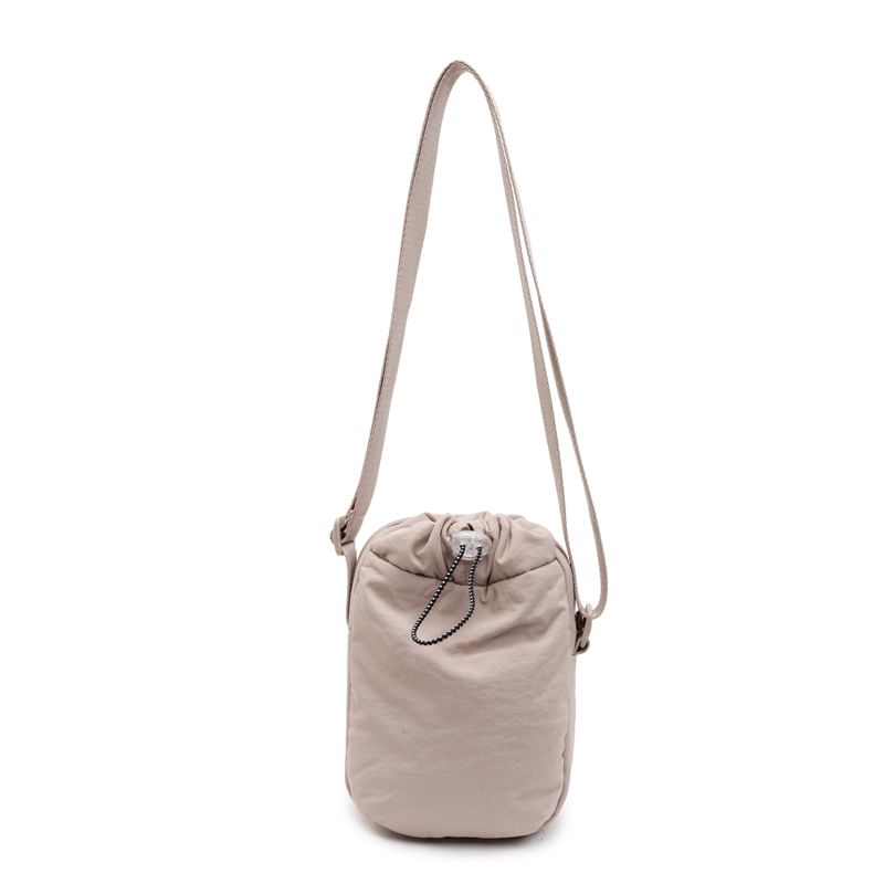 Crossbody Plain Drawstring Bag