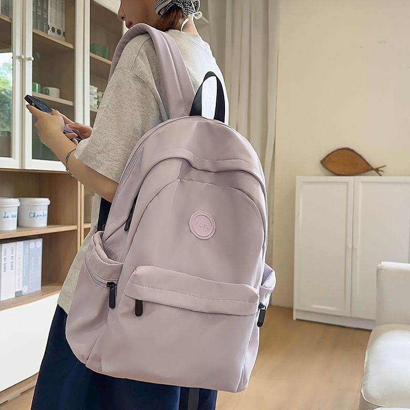 Zip Backpack Plain