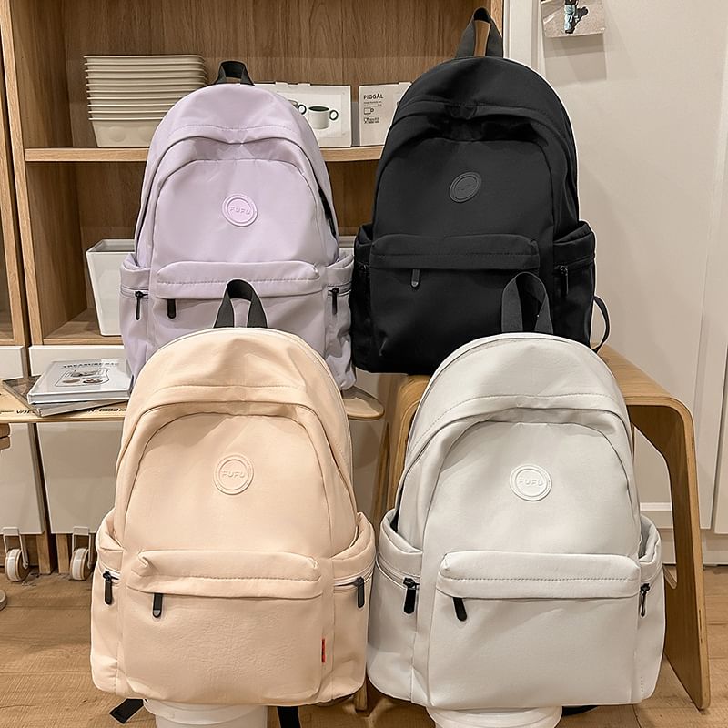 Zip Backpack Plain