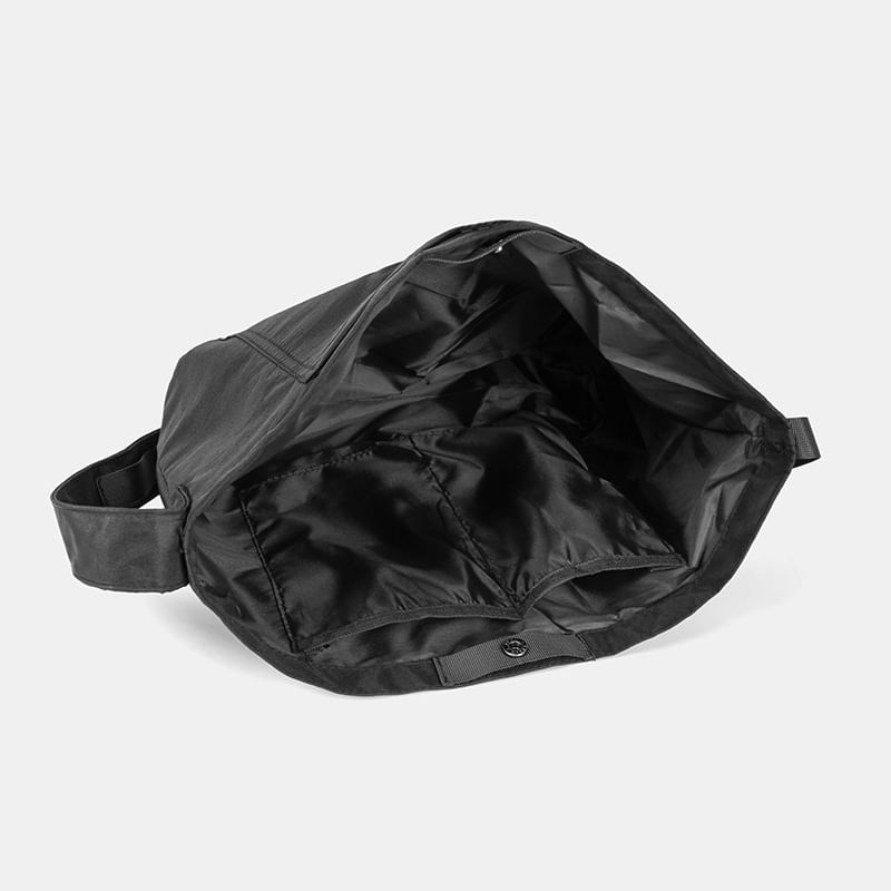 Zip Messenger Bag Lightweight Plain