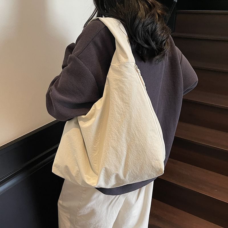 Shoulder Bag Zip Plain