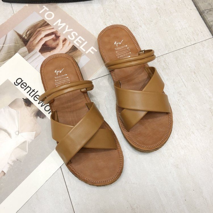 Slide Platform Sandals