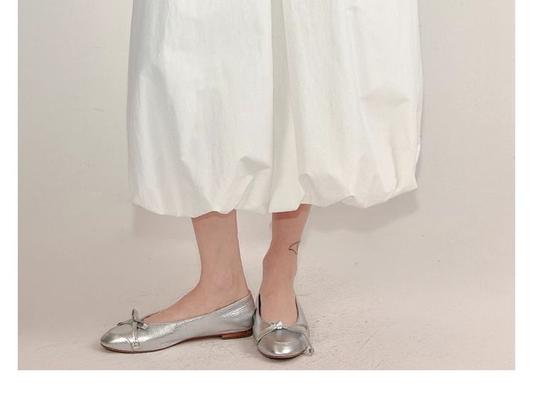 Paperbag Waist Skirt Midi Plain Elastic