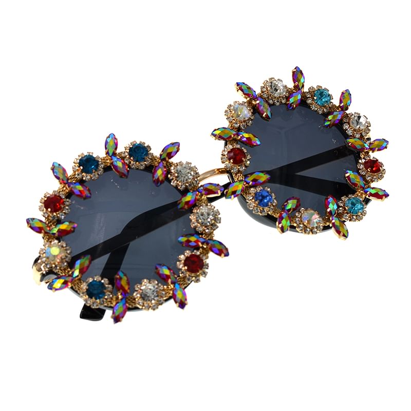 Sunglasses Rhinestone Floral