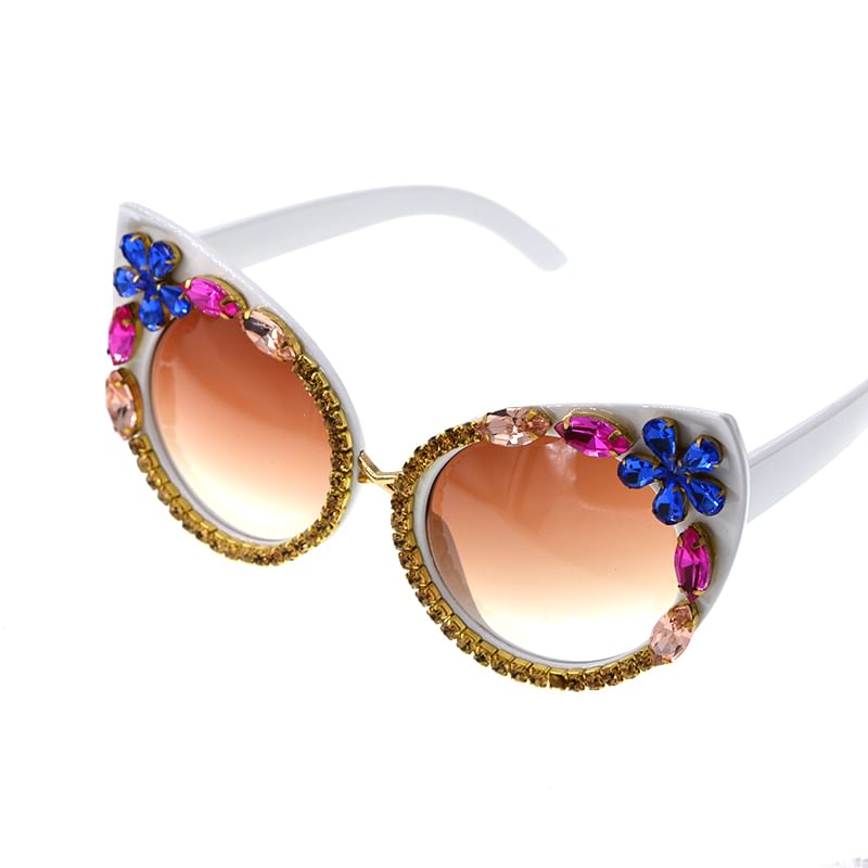 Eye Cat Sunglasses Rhinestone