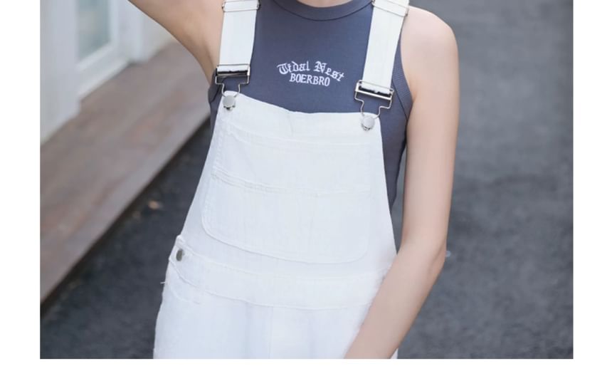 Embroidered Denim Baseball Cap Dog