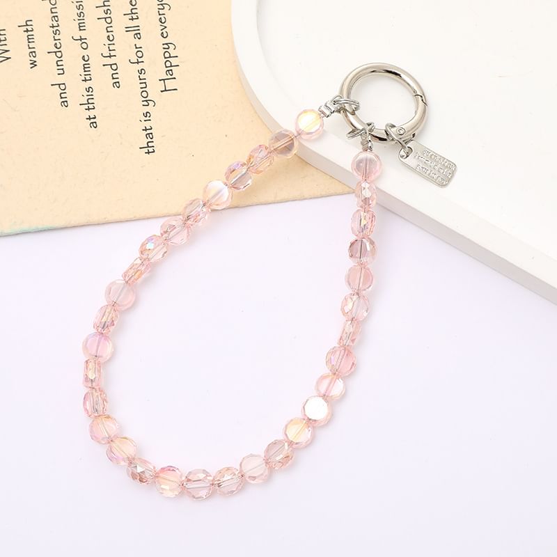 Faux Crystal Bead Phone Strap