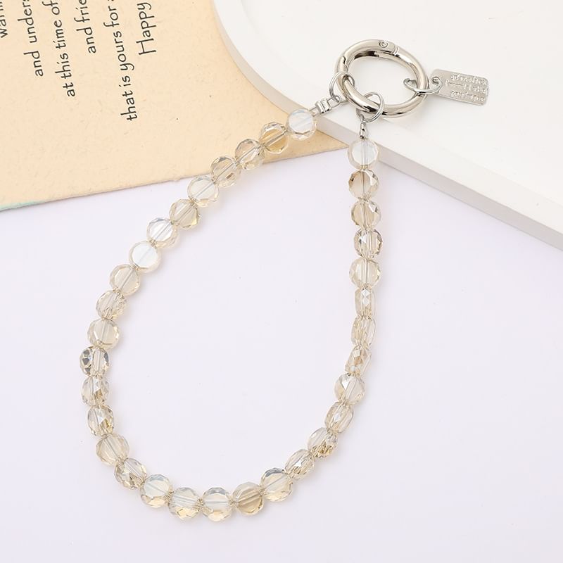 Faux Crystal Bead Phone Strap