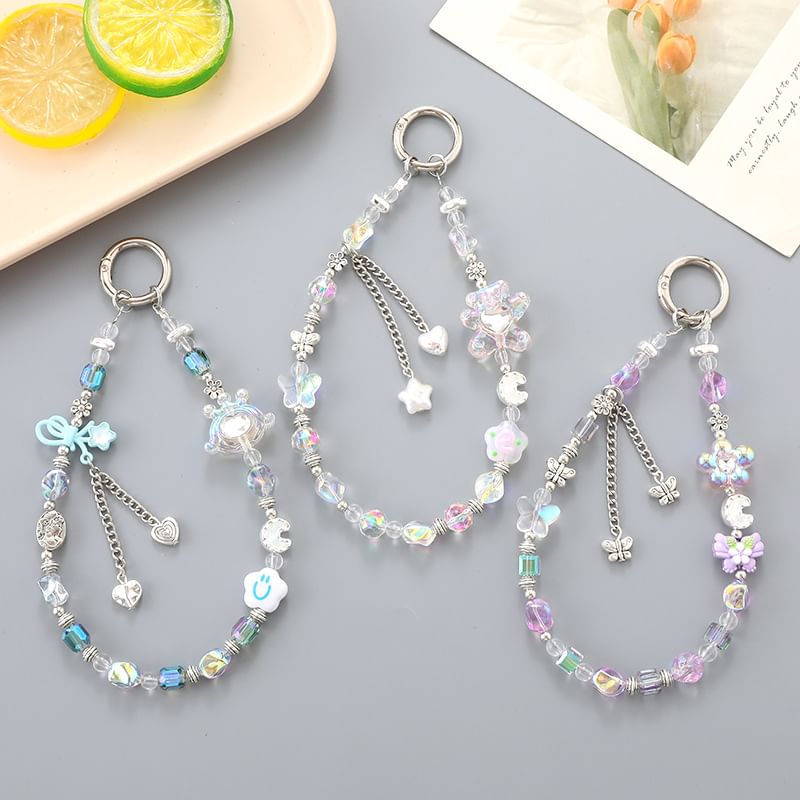 Bear Crystal Floral Phone / Strap Faux Cartoon