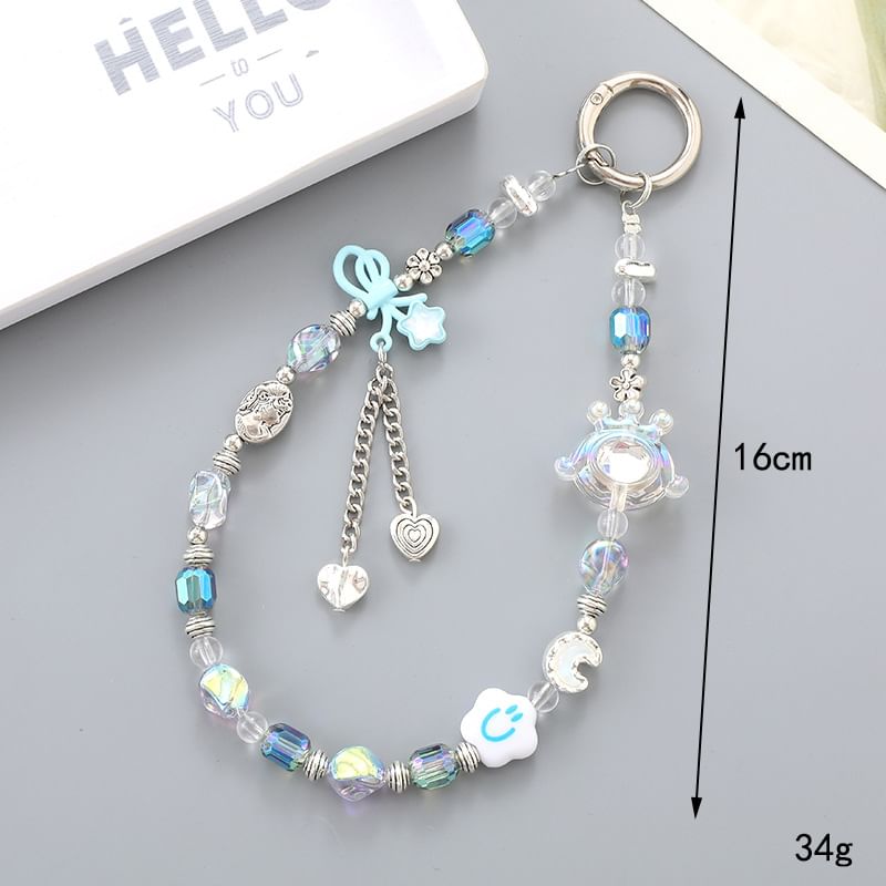 Bear Crystal Floral Phone / Strap Faux Cartoon