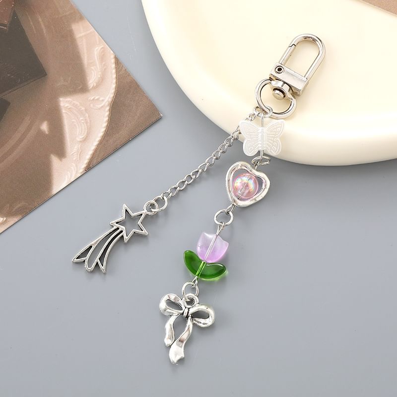 Star Shooting Phone Charm Tulip