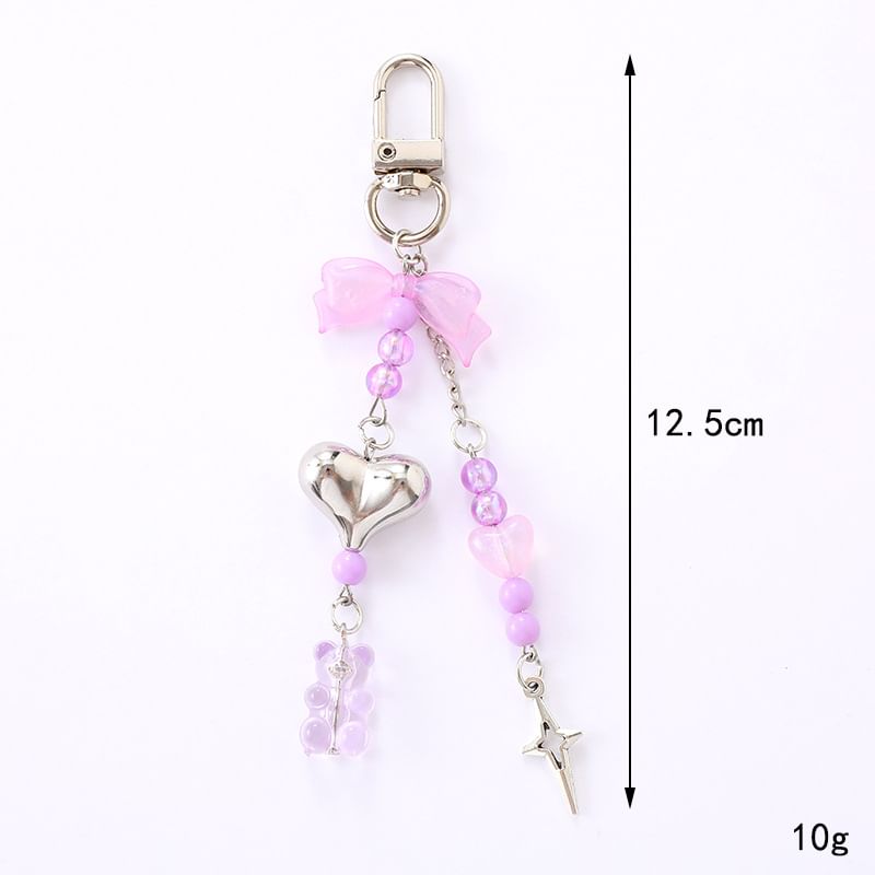 Bear Heart Charm Bow Phone