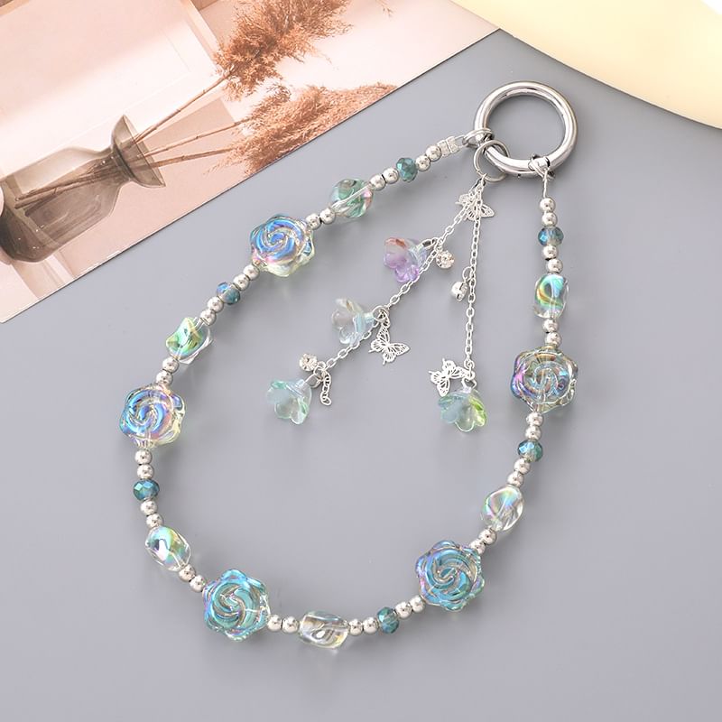Floral Phone Strap Bead