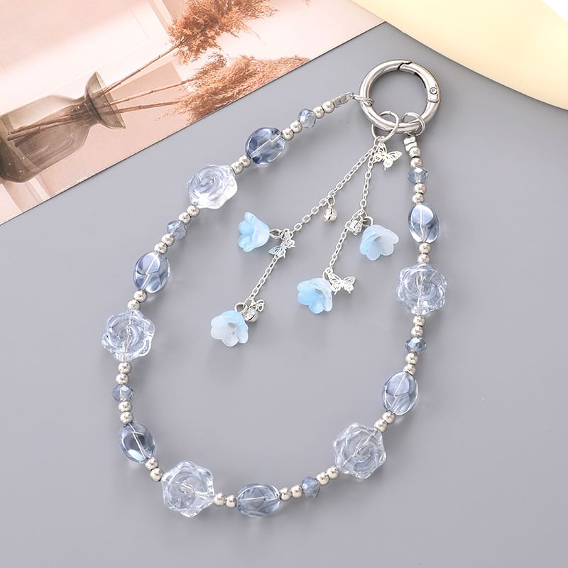 Floral Phone Strap Bead