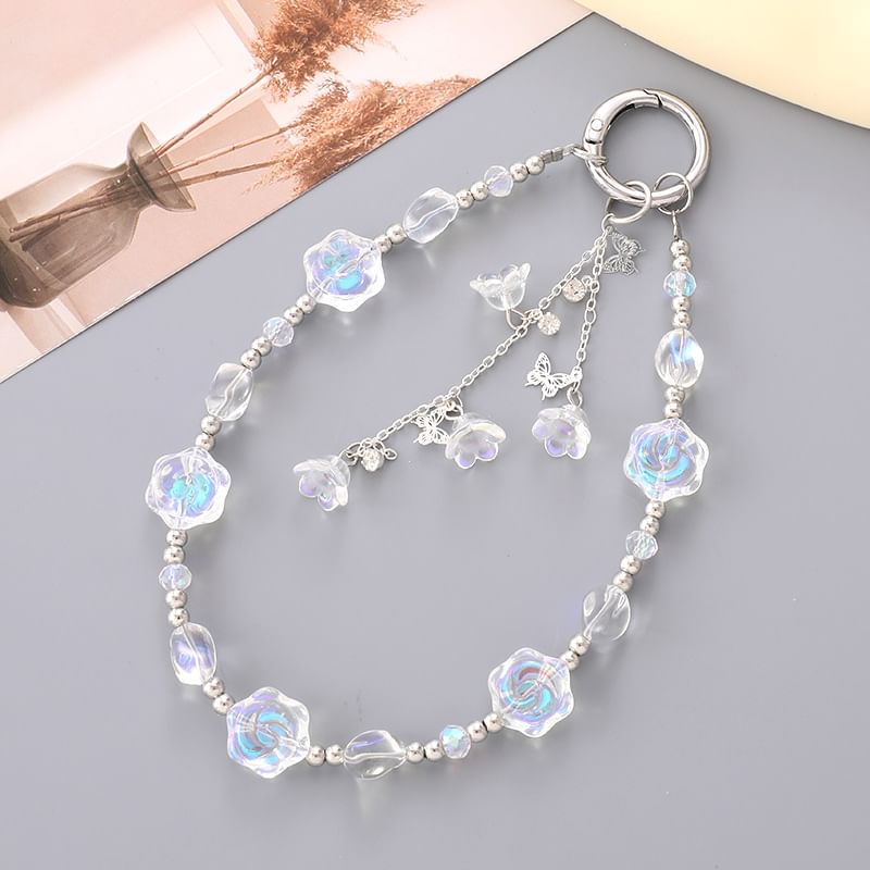 Floral Phone Strap Bead