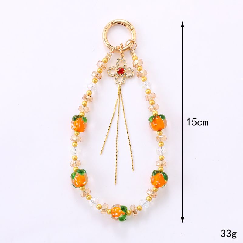 Fruit Clover Bead Phone Strap