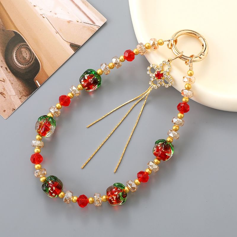 Fruit Clover Bead Phone Strap
