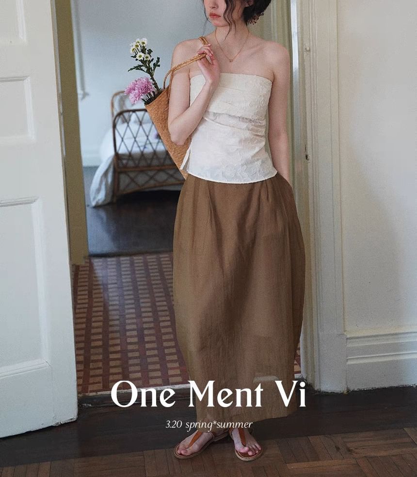 Floral Tube Print Top Sleeveless