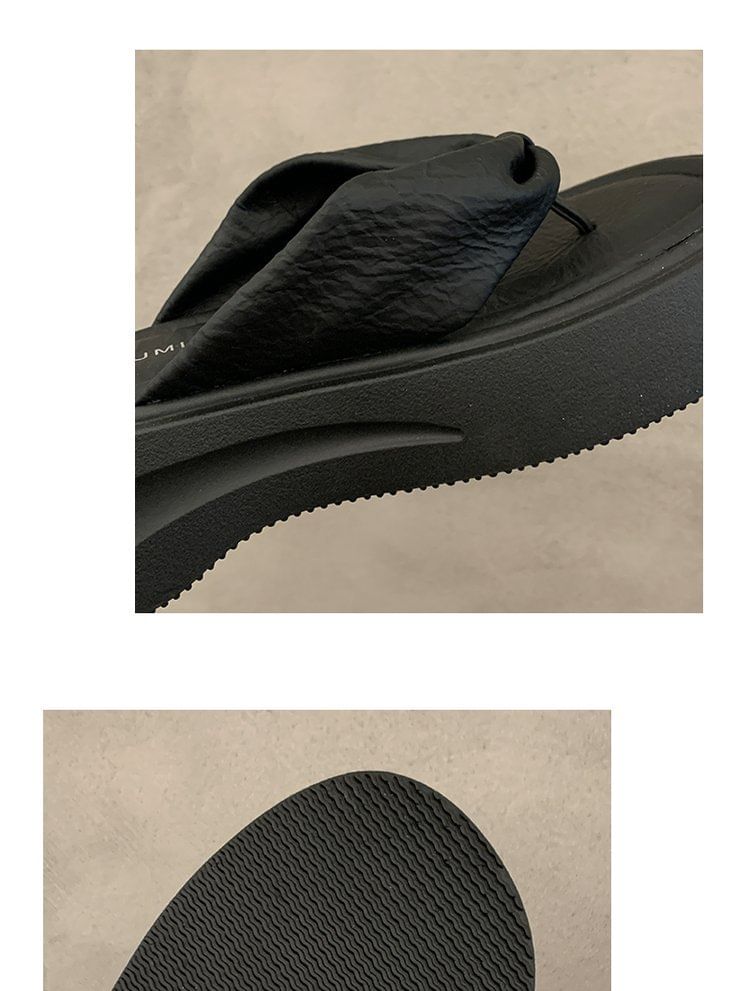 Flip-Flops Platform Ruched