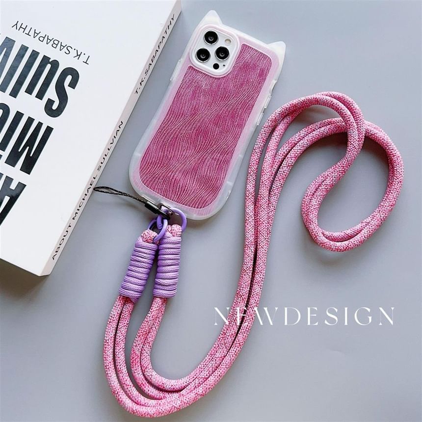 Pad Strap Plain Phone with Lanyard