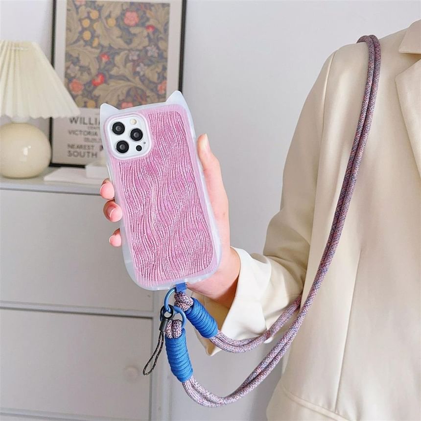 Pad Strap Plain Phone with Lanyard