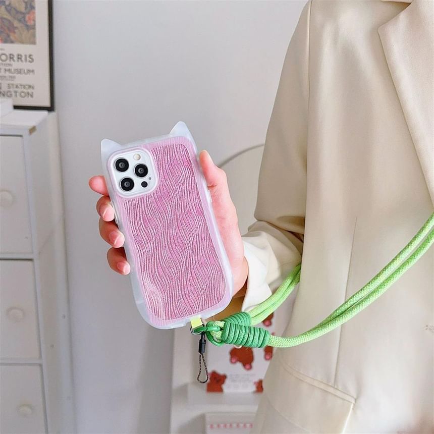 Pad Strap Plain Phone with Lanyard