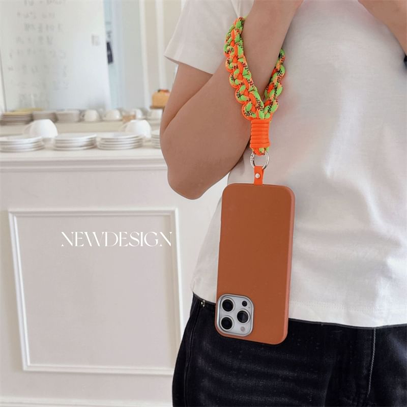 with Braided Strap Phone Lanyard Pad