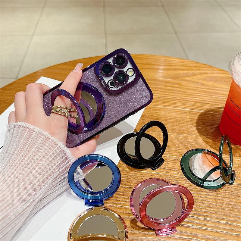 with Magnetic Phone Stand Mirror Alloy