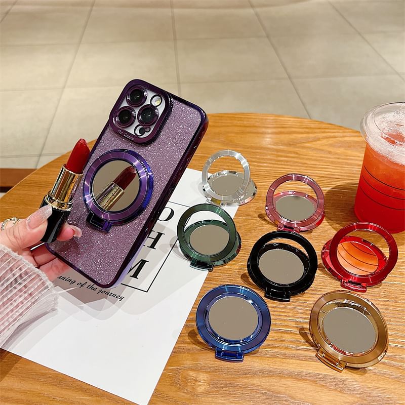 with Magnetic Phone Stand Mirror Alloy