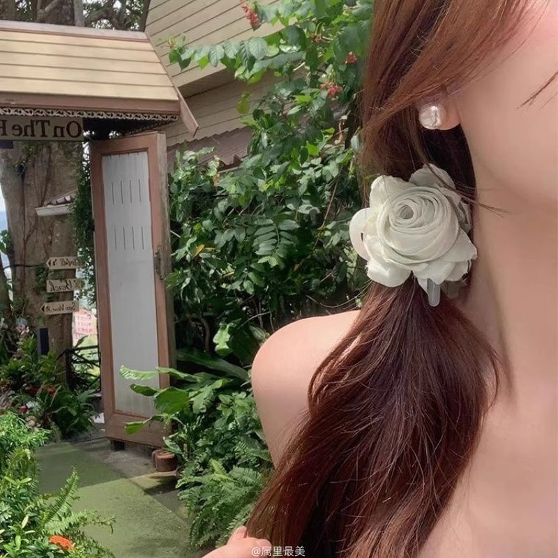 Fabric Claw Flower Hair