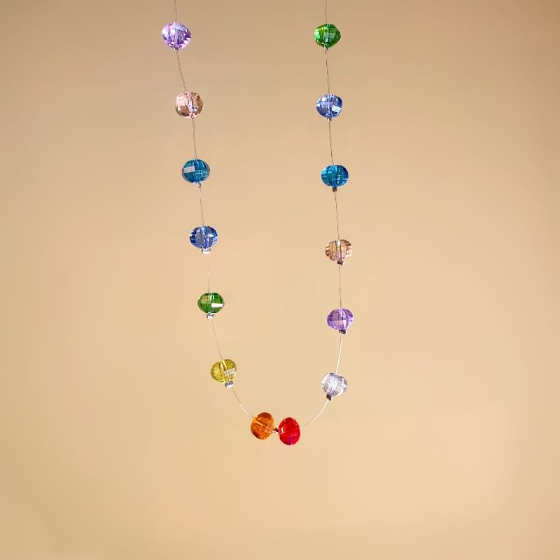 Rainbow Necklace Beaded