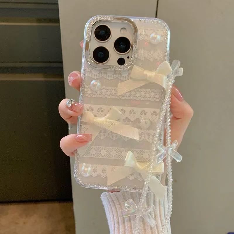 Decoration Adhesive Print Strap / Set Phone Lace Case Ribbon