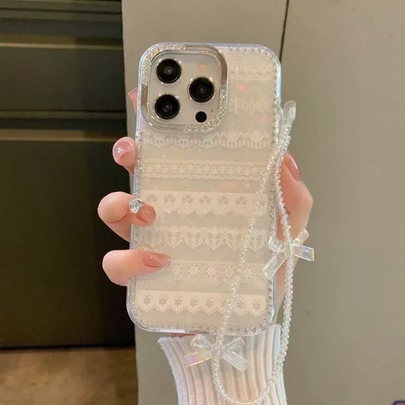Decoration Adhesive Print Strap / Set Phone Lace Case Ribbon