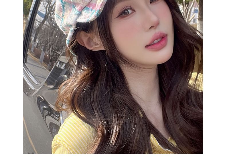 Plaid Newsboy Cap Star