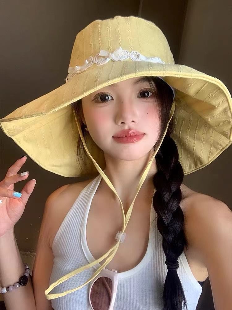 Applique Sun Bow Hat