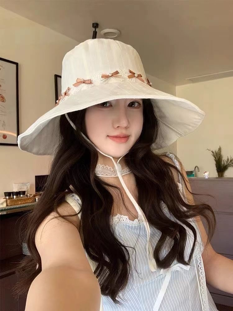 Applique Sun Bow Hat