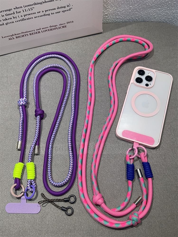 Pad Phone Two-Tone Lanyard with
