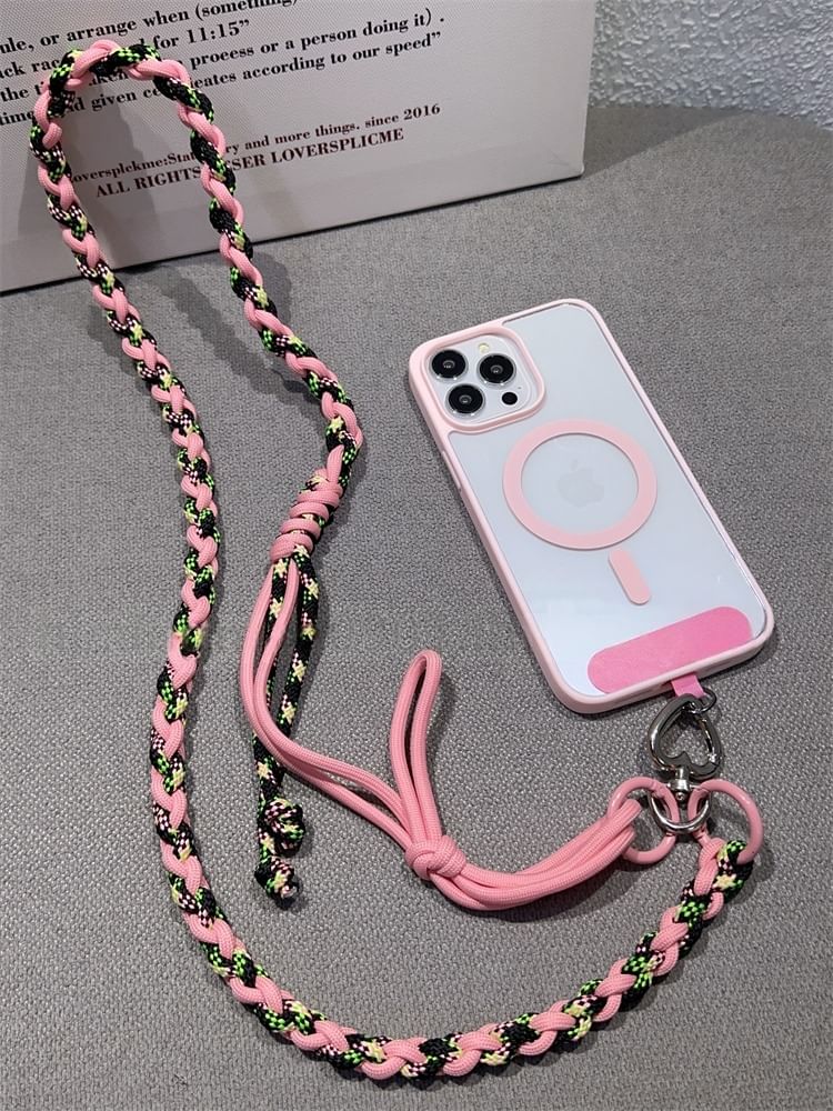 Pad Braided Phone with Strap Lanyard