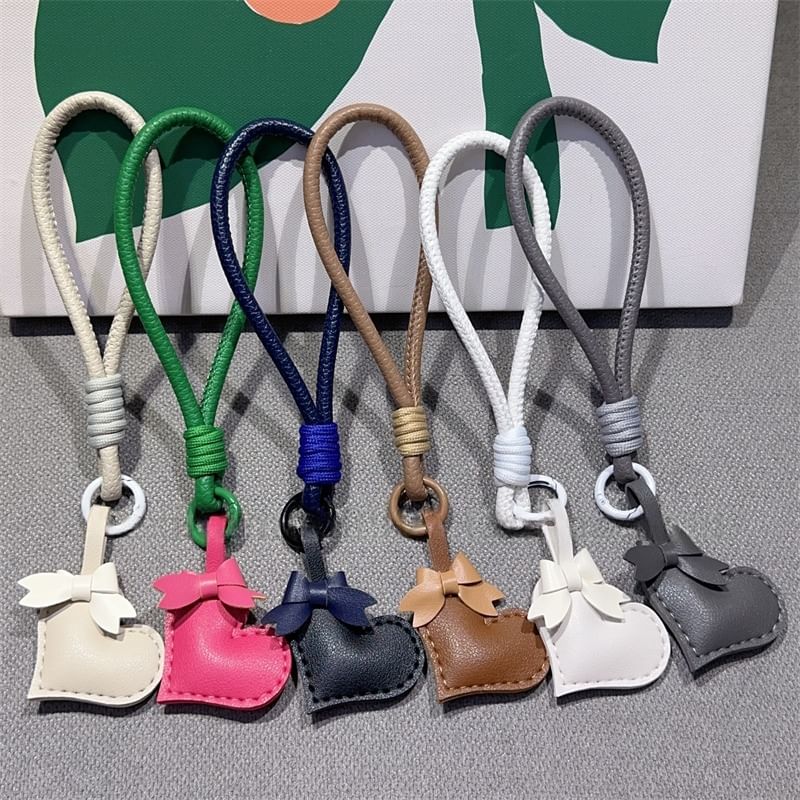 Bear Faux with Pad Strap Lanyard Phone and Leather