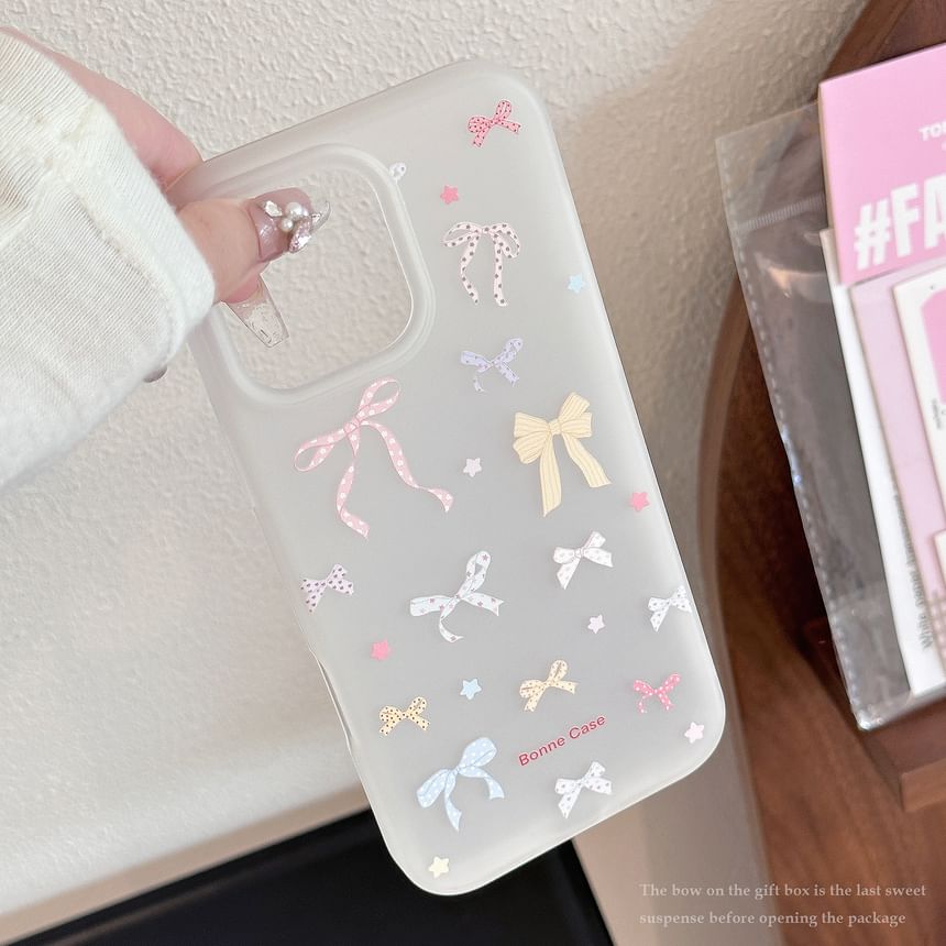 Phone Print Case Bow