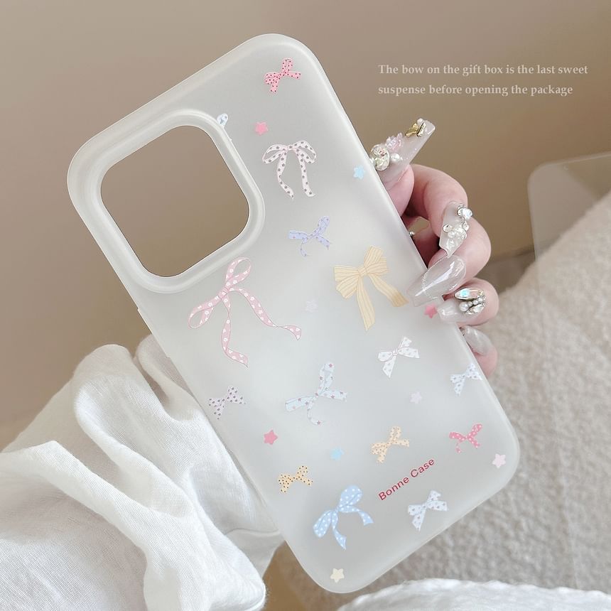 Phone Print Case Bow