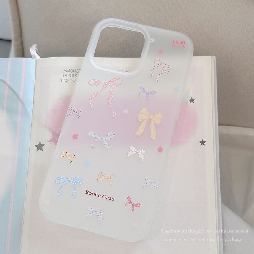 Phone Print Case Bow