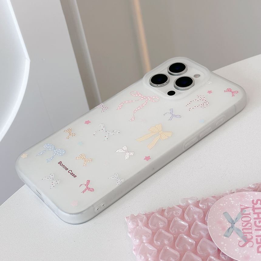 Phone Print Case Bow