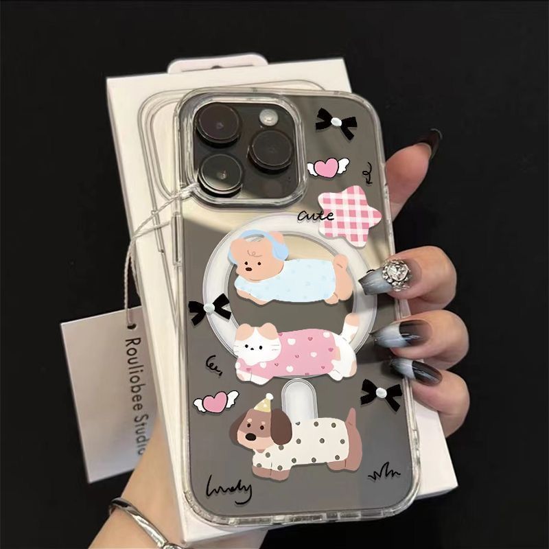 with (Compatible Magnetic Dog Case Phone Transparent MagSafe)