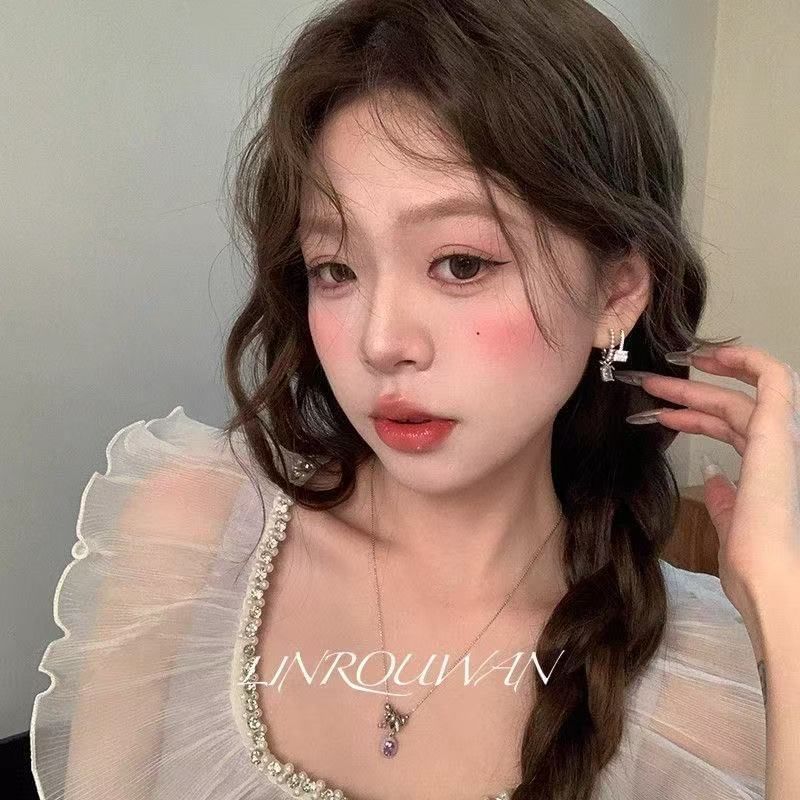 Drop Alloy Rhinestone Earring