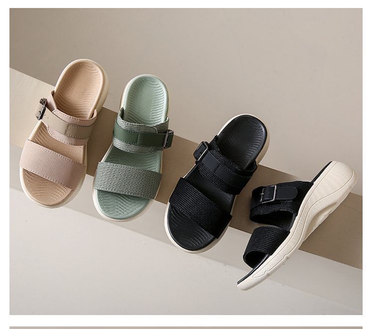 Wedge Slide Sandals Heel
