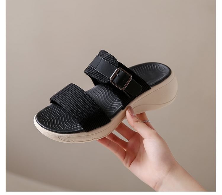 Wedge Slide Sandals Heel