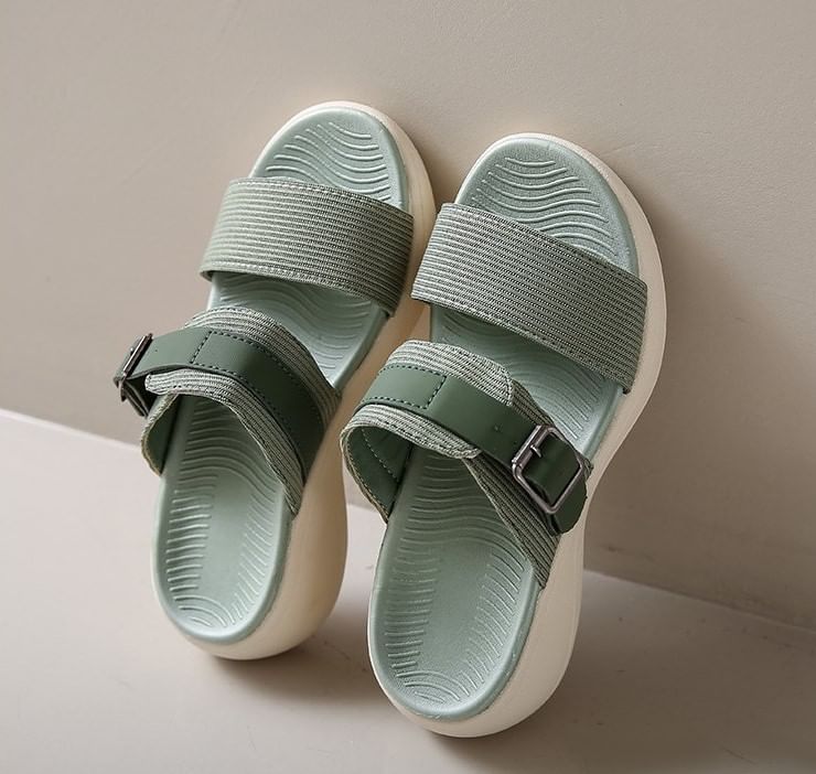 Wedge Slide Sandals Heel