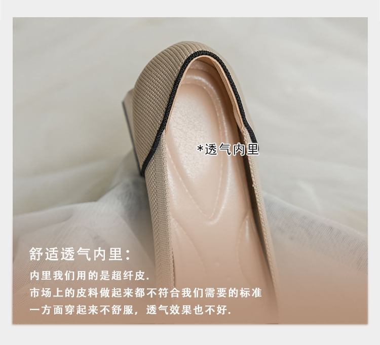Pumps Chunky Pointed Heel