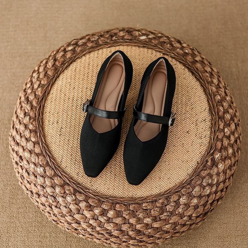 Jane Mary Pumps Chunky Square Toe Heel